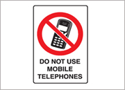 Do Not use mobile telephones