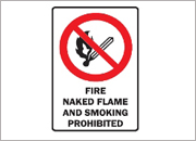 Fire Naked Flame & Smoking Prohibited